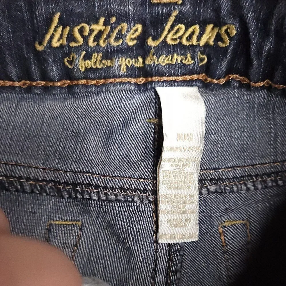 Justice Girls Denim Bermuda Shorts 10S